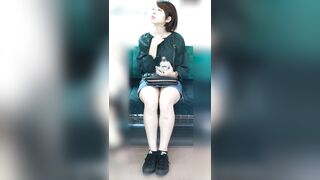 【セット販売】神々しすぎる！綺麗すぎる美脚を見せびらかすありえないミニスカ美人 voyeur jp 160526 05