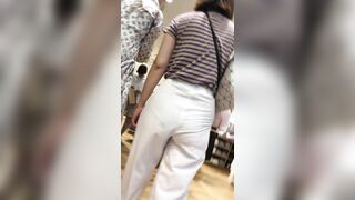 ロン爺の４ｋピタパン女406 異常なほど透けている尻編 voyeur jp