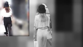 2重構造のガードも透視スケスケ 赤外線スケスケ011透視 透けパンツ ピタパン パンティーライン pライン 女子大生 ol voyeur jp
